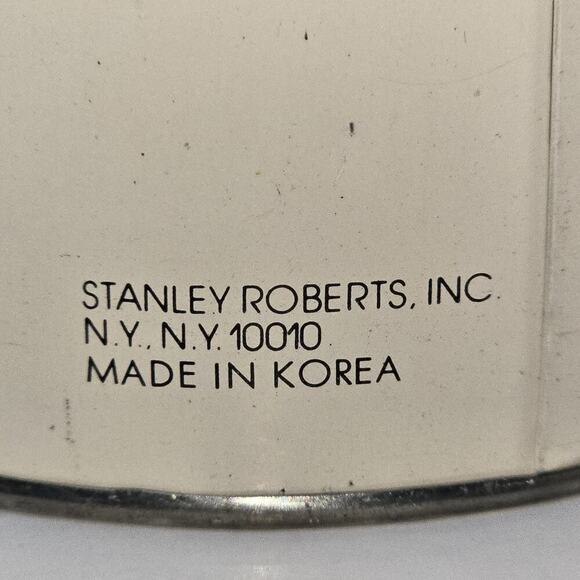 Vintage Stanley Roberts Spectrum Flatware Canister – Mid Century Modern Striped - Picture 5 of 14